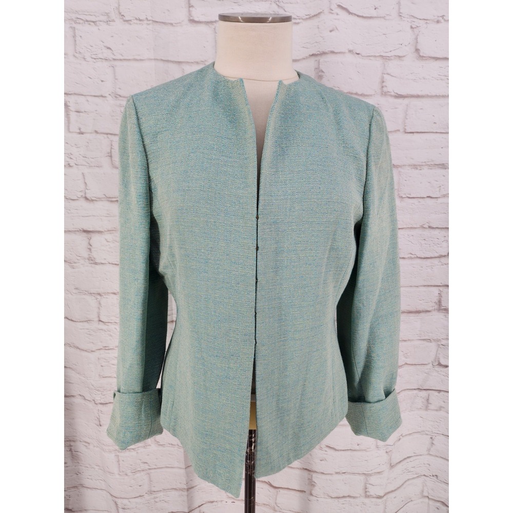 Jones New York Career Blazer Women Size 10 Tweed Shimmer Office Separates Office
